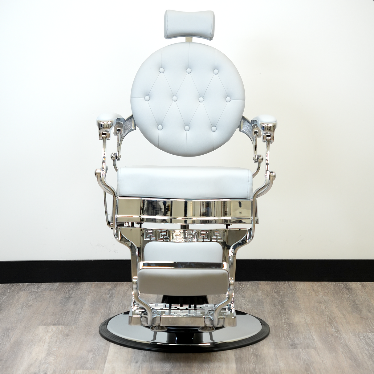 Santana Silver Barber Chair