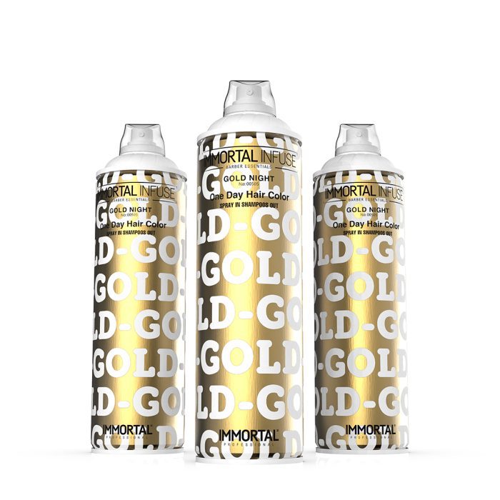 Immortal Infuse One Day Hair Color Spray Gold Night 200ML