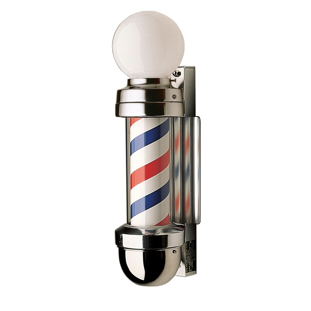 Marvy Model 410 Two Light Barber Pole Wall Mount