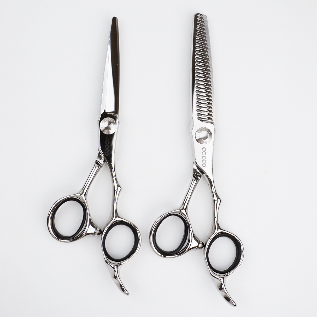 Cocco Super Cobalt 5.5" Shears w/ Case-Right Handed + Thinning Shears
