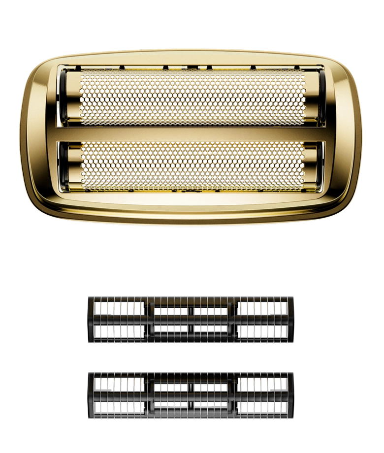 Andis ProFoil Plus II Shaver's Titanium Foil Assembly & Inner Cutter Gold