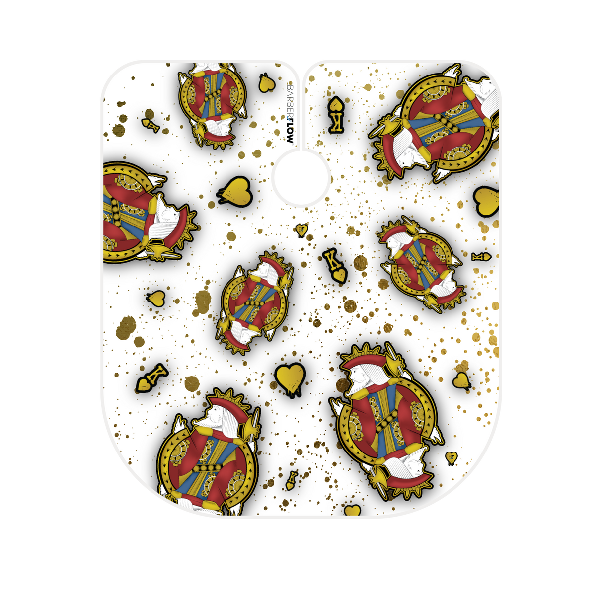 Barber Flow King Of Hearts Cape - White