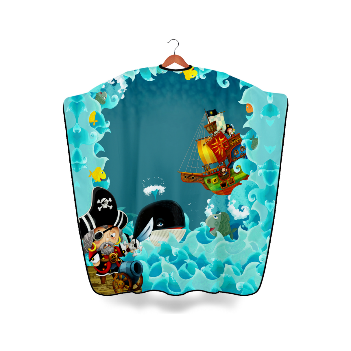 Barber Flow Sea Pirate Kids Cape