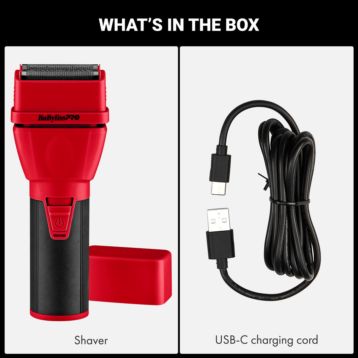 BabylissPro COREFX Double Foil Shaver Red