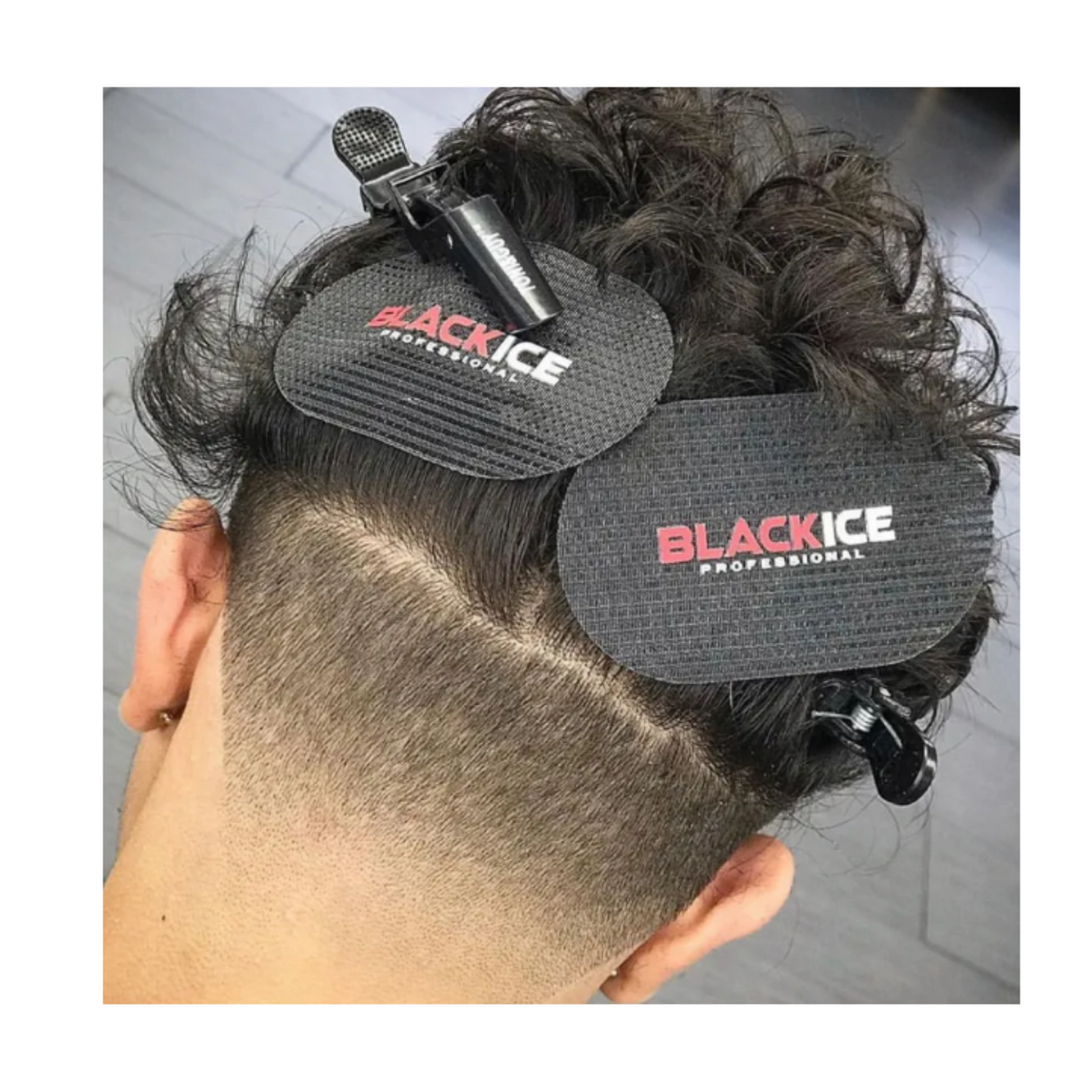 Black Ice Hair Gripper Money Velcro Pads (2 pc)