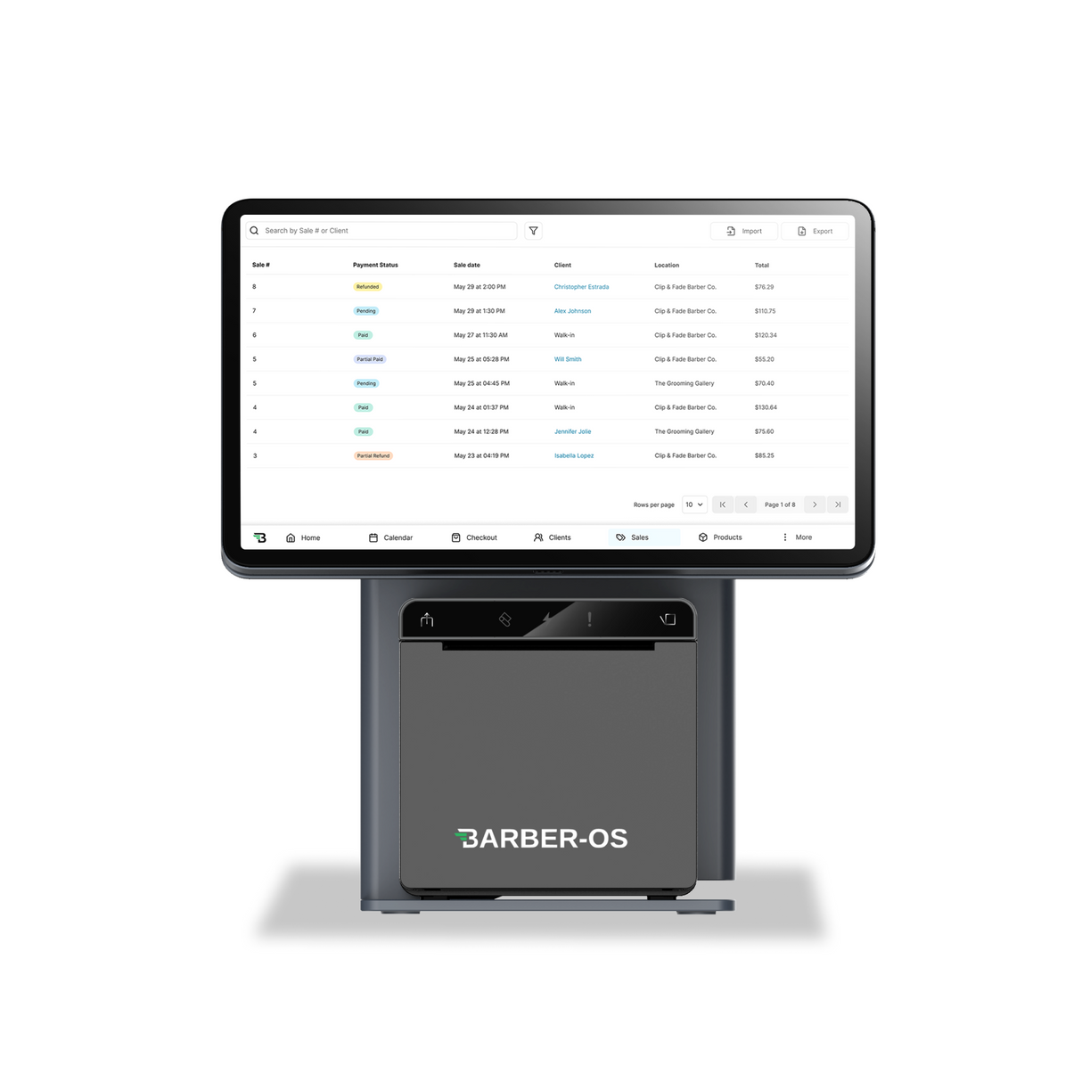 Barber-OS Countertop Tablet Kit