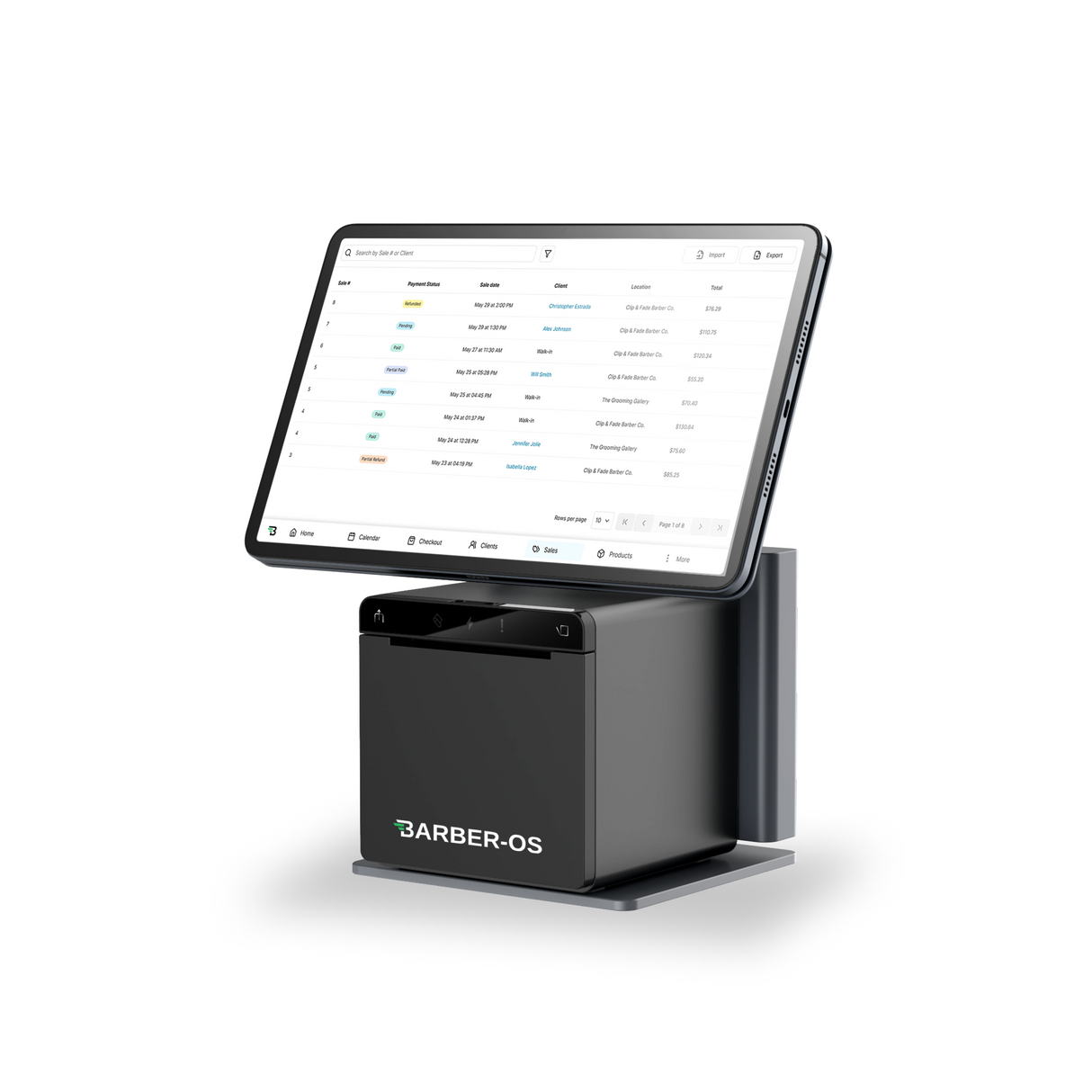 Barber-OS Countertop Tablet Kit