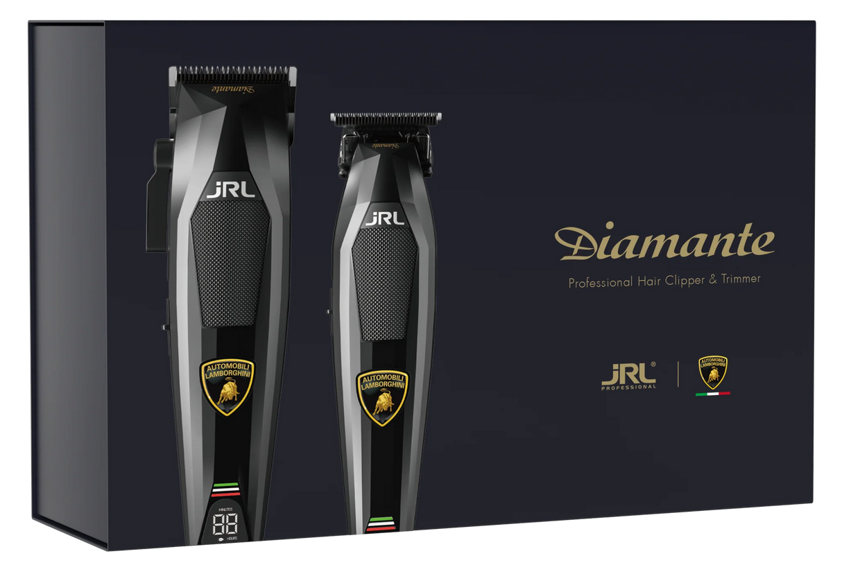 JRL Clipper + Trimmer Set - Black Lamborghini Diamante Collection