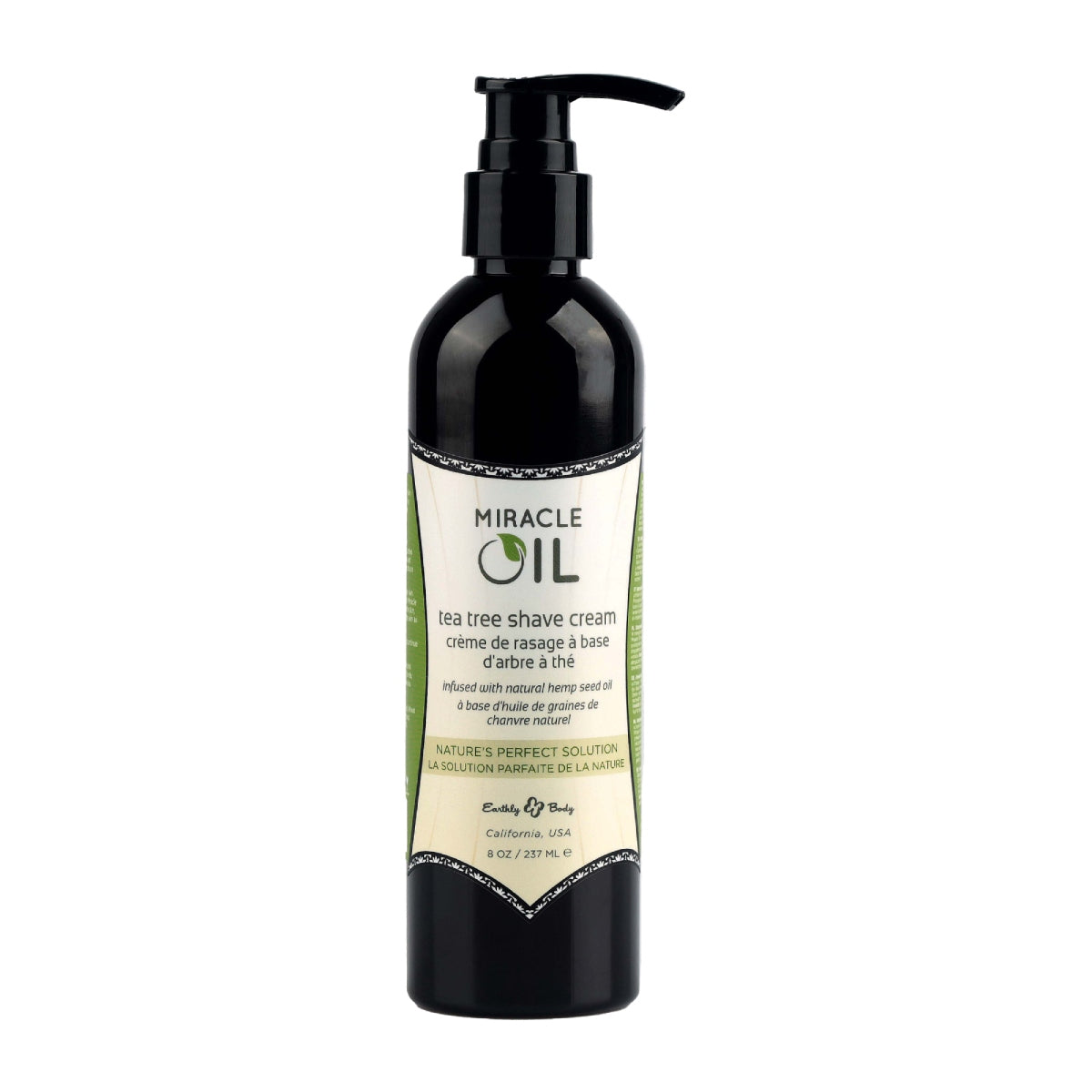 Earthly Body Miracle Oil Tea Tree Shave Cream 8OZ
