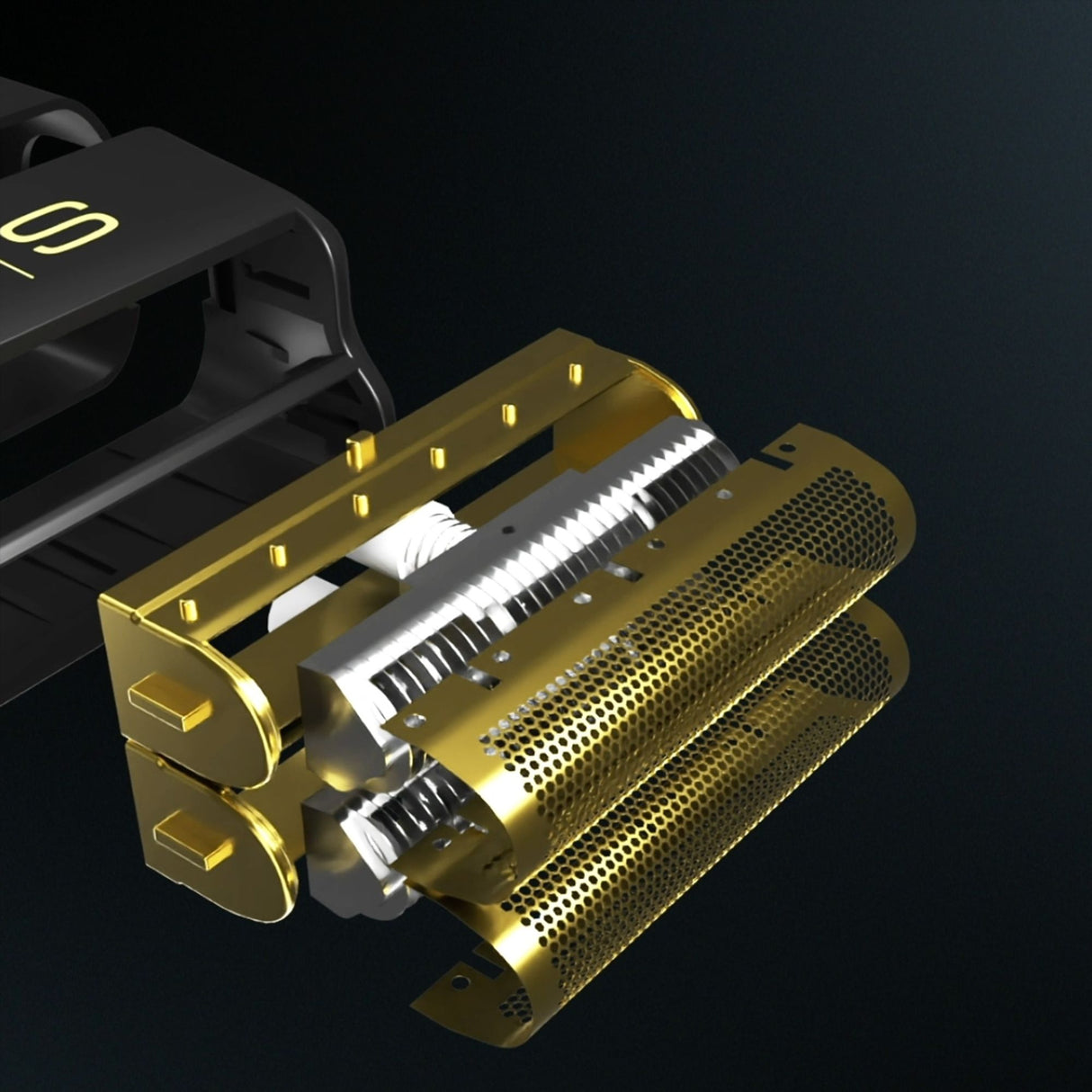 S|C Instinct Shaver Replacement Matte Black Titanium Replacement Foil and Cutter Set