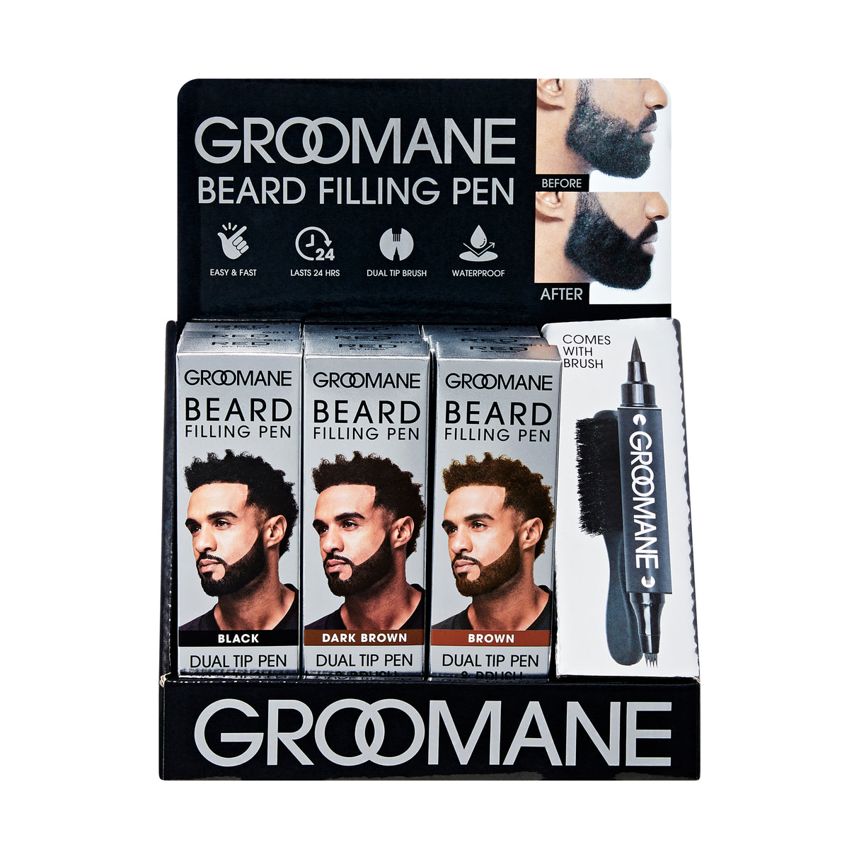 Groomane Beard Filling Pen-Dual Tip
