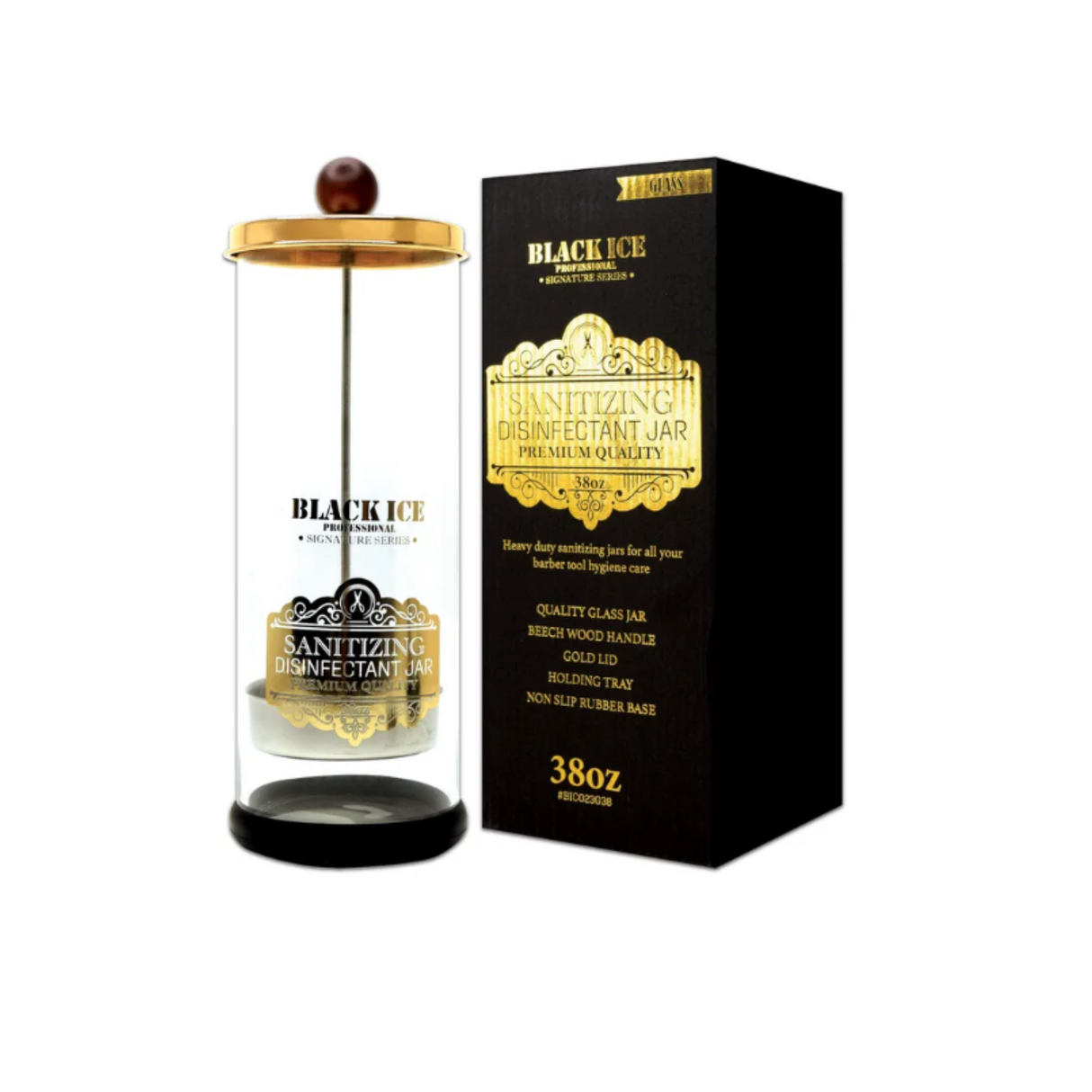 Black Ice Sanitizing Jar 38 oz.