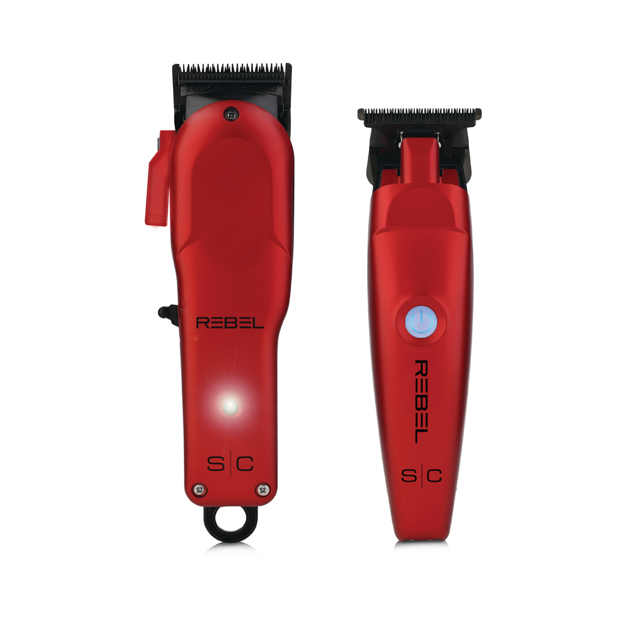 S|C Rebel Super-Torque Clipper + Trimmer Combo Red