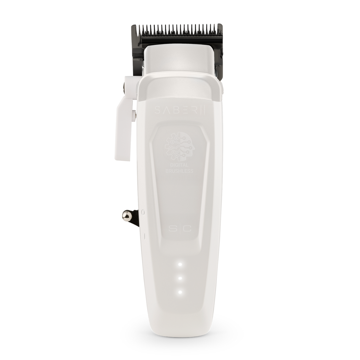 S|C Saber 2.0 Brushless Motor Clipper White - Empire Barber Supply