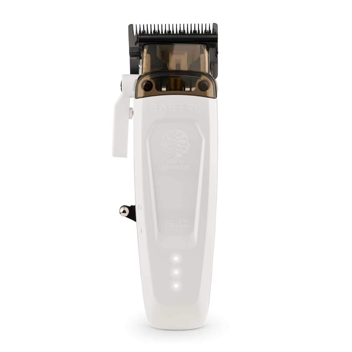 S|C Saber 2.0 Brushless Motor Clipper White - Empire Barber Supply