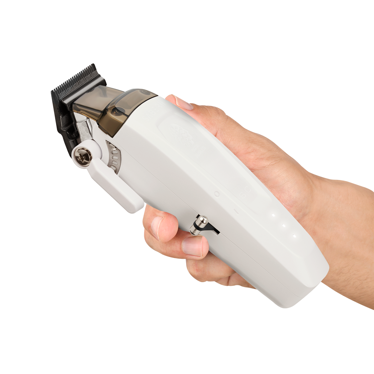 S|C Saber 2.0 Brushless Motor Clipper White - Empire Barber Supply