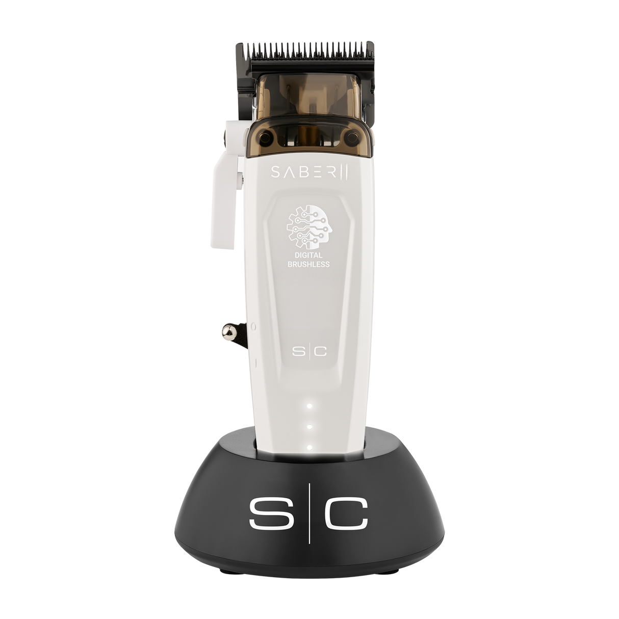 S|C Saber 2.0 Brushless Motor Clipper White - Empire Barber Supply