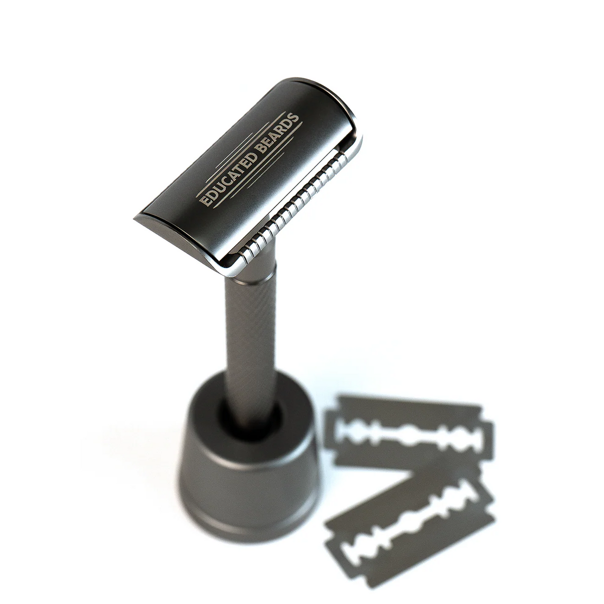Educated Beards Safety Razor with Stand & 10 Blades
