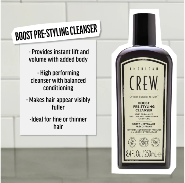American Crew Boost Pre Styling Shampoo 250ml