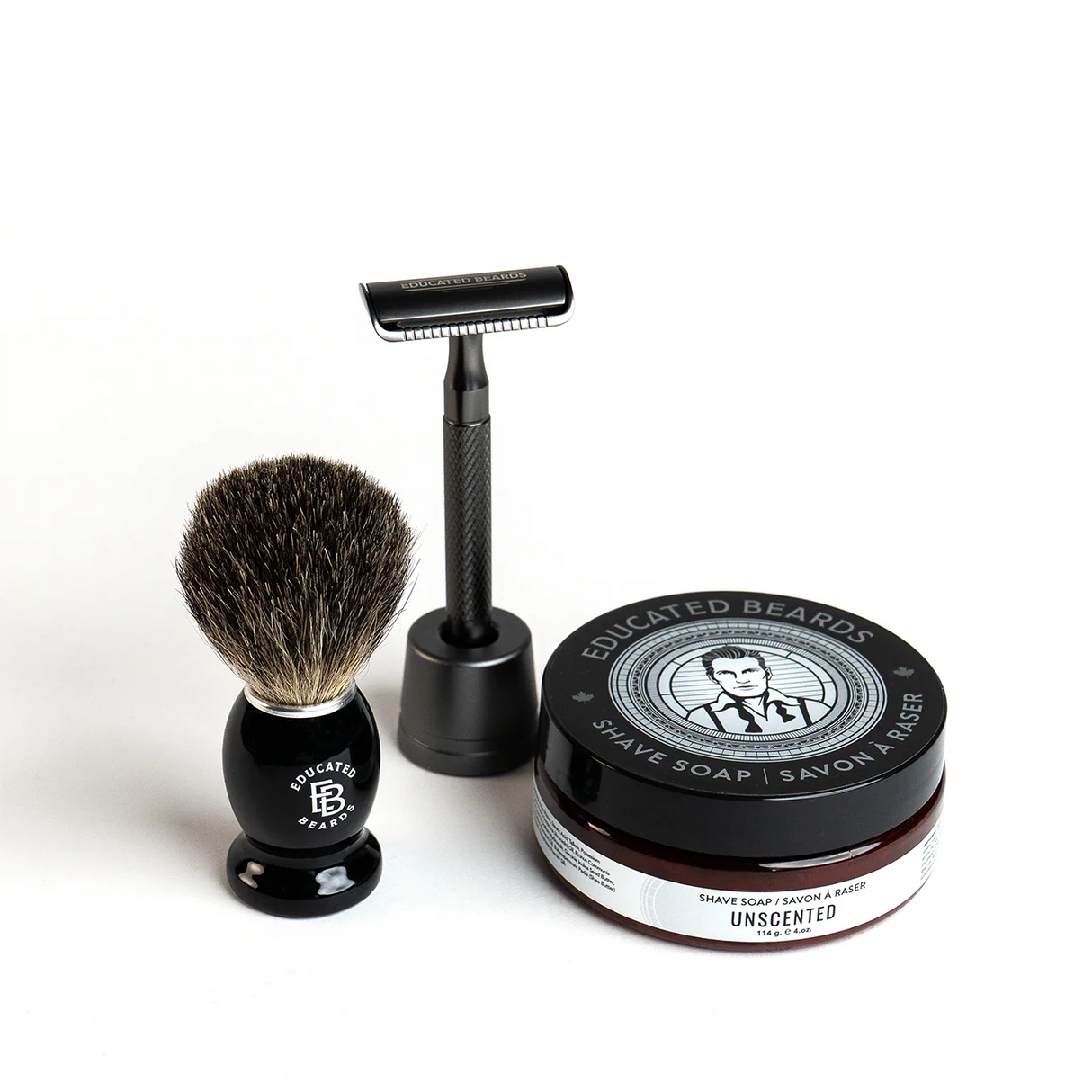 Educated Beards Unscented Shave Kit