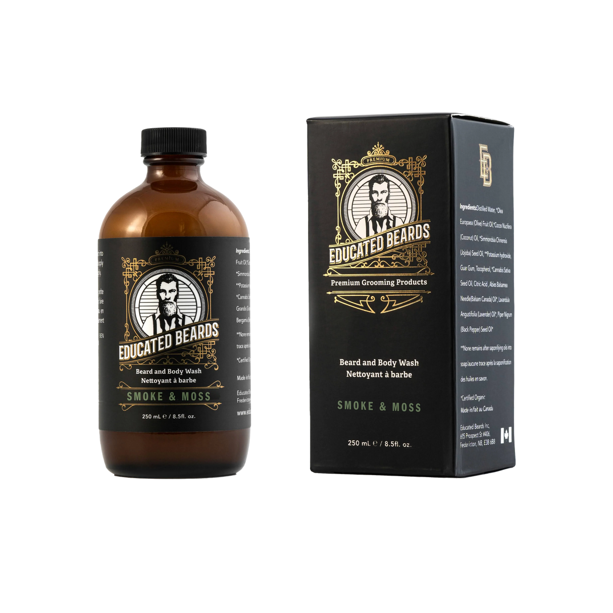 Educated Beards Smoke & Moss Beard Wash 250ml