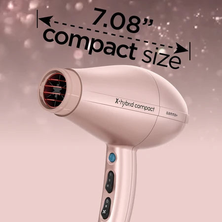 Gamma+ X-Hybrid Cordless Compact Hair Dryer Rose Gold