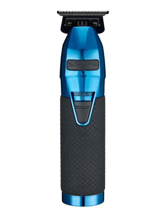 BabylissPro BlueFX+ Skeleton Metal Trimmer + Double Foil Shaver Black and Blue Limited Edition