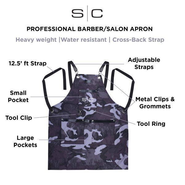 StyleCraft Black Camo Apron