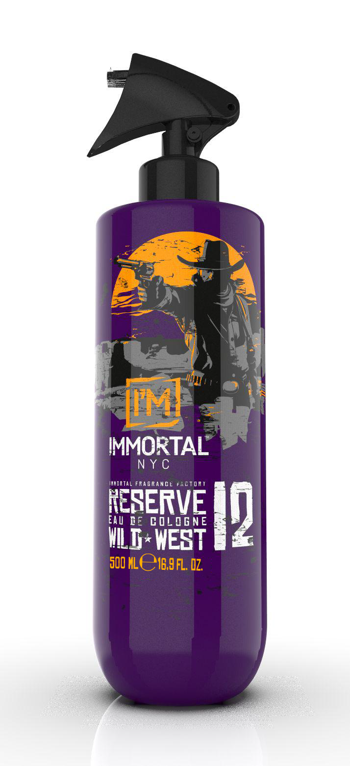 Immortal NYC Original 12 Wild West Reserve Eau de Cologne 500ML