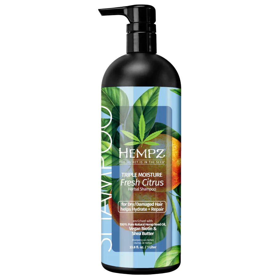 Hempz Triple Moisture Fresh Citrus Herbal Shampoo 1000 ml