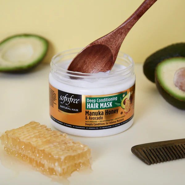 Sofn'free Deep Conditioning Hair Mask with Manuka Honey and Avocado 325 ml