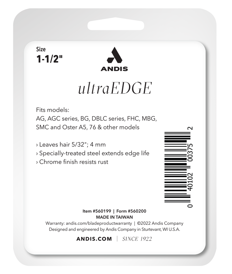 Andis UltraEdge Detachable Blade, Size #1.5