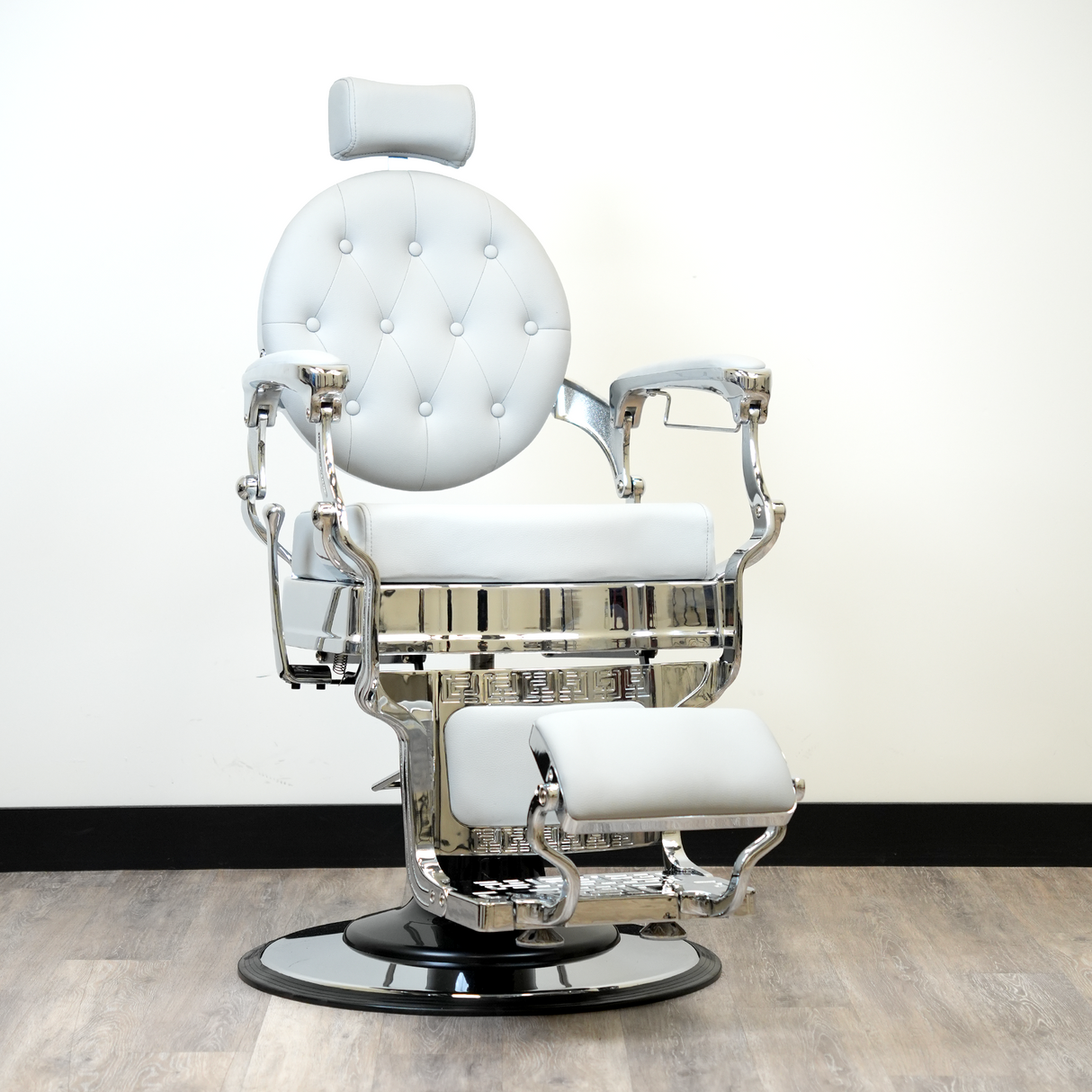 Santana Silver Barber Chair