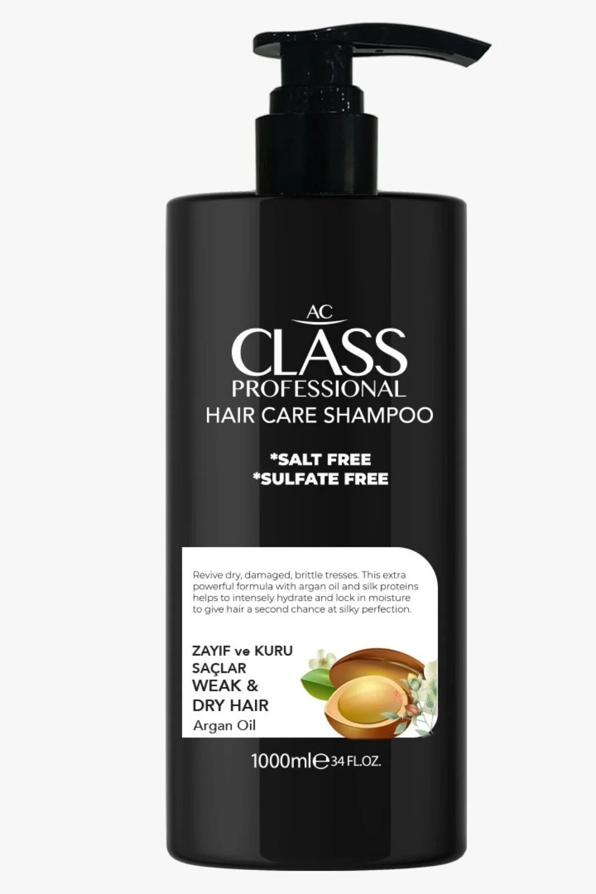 AC Class Argan Oil (Weak & Dry Hair) Shampoo 1000 ml