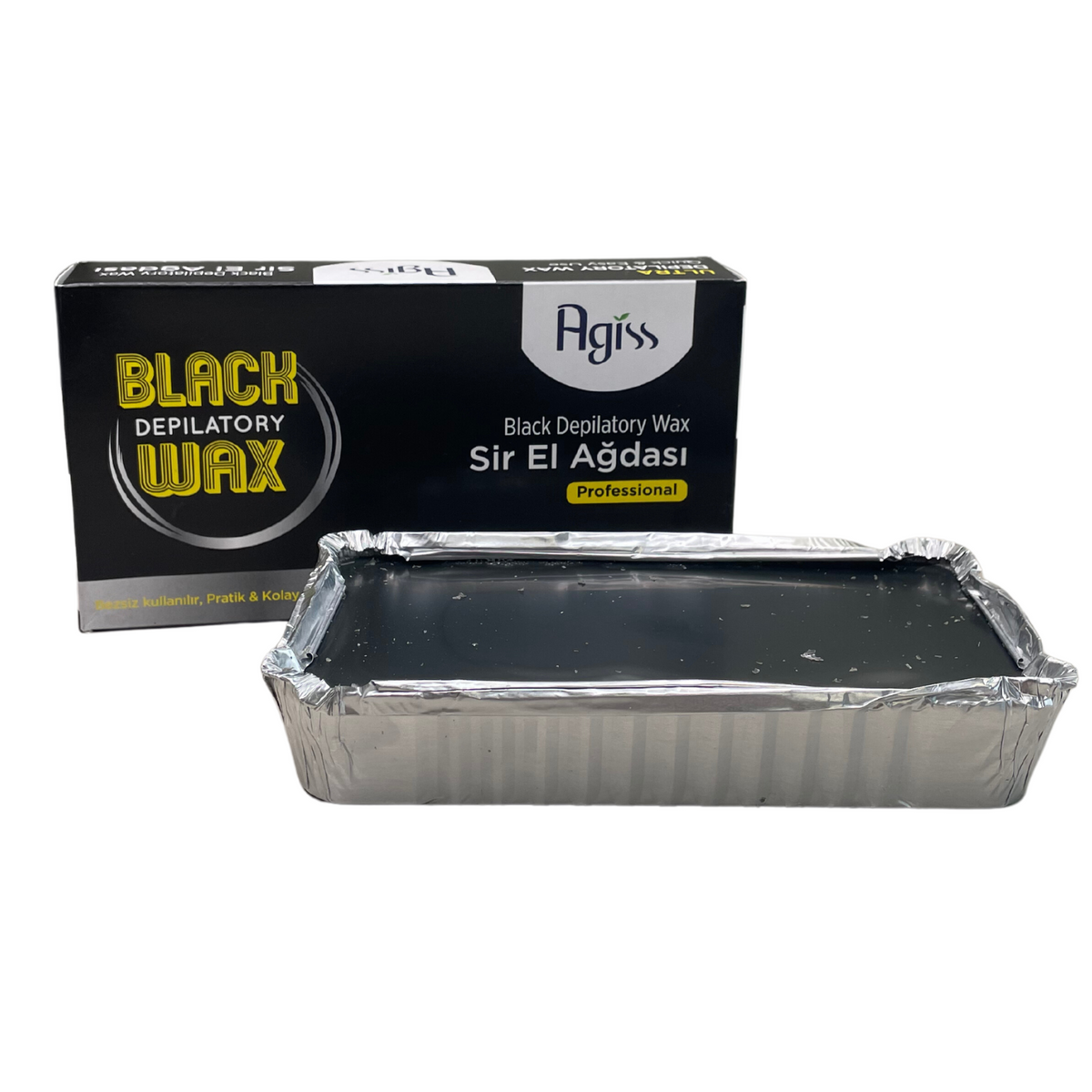 Agiss Hard Wax Brick Carbon 400 Gr – Empire Barber Supply
