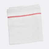 BabylissPro Cotton Towels White with Cherry Stripe (12 Pack)