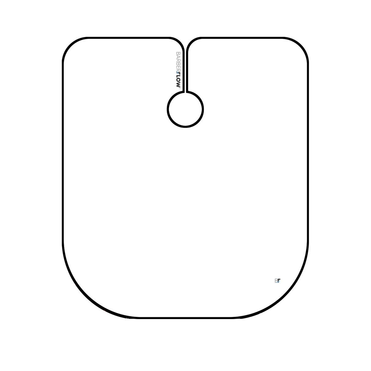 Barber Flow Classic White Cape