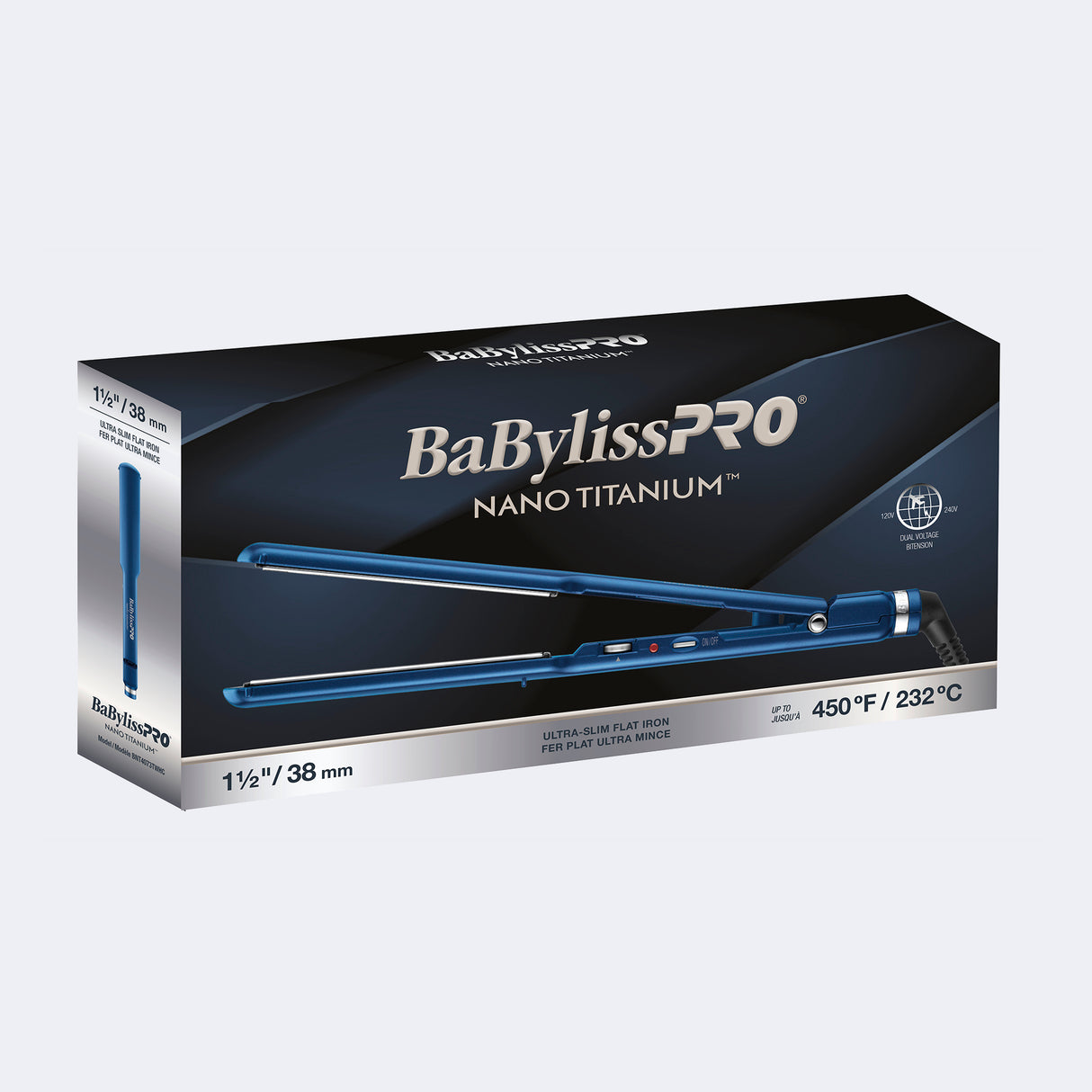 Babylisspro Nano Titanium 1 1/2 Ultra Slim Flat Iron