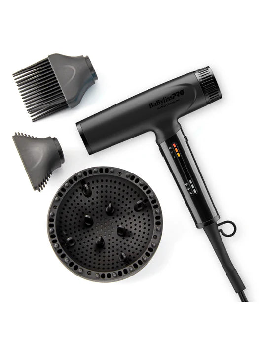 BabylissPro High Speed Nano Light Matte Black Hair Dryer – Empire