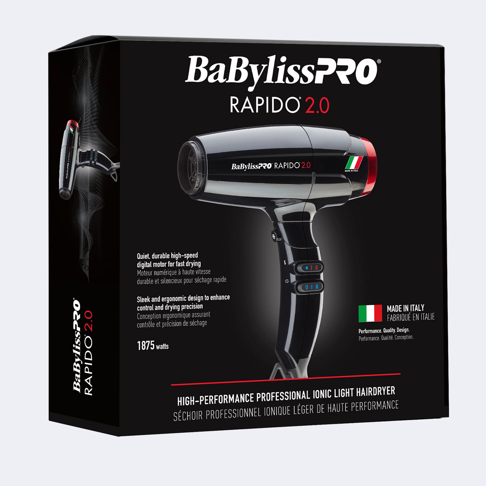 BabylissPro Rapido Hair Dryer Black 2.0 – Empire Barber Supply