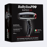 BabylissPro Rapido Hair Dryer Black 2.0