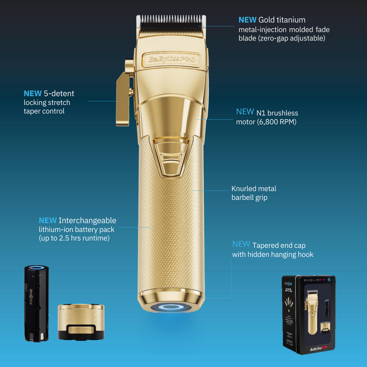 BabylissPro GoldFX FXONE Clipper