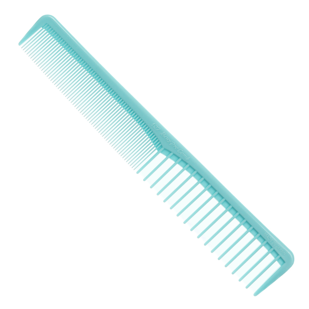 Beuy Pro Cutting Comb #107 Blocking Cut Comb - Ice Blue Exclusive Color