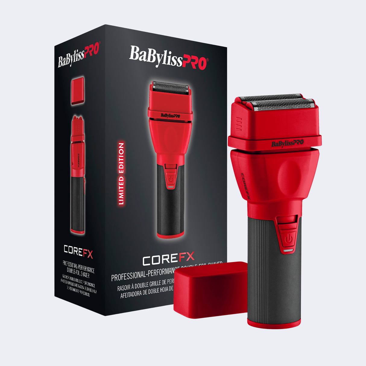 BabylissPro COREFX Double Foil Shaver Red