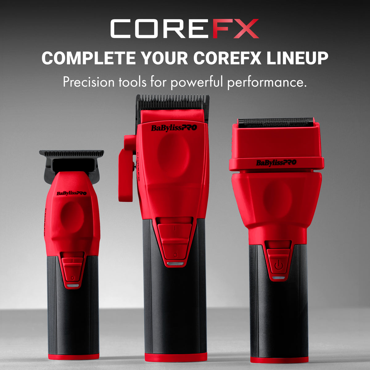 BabylissPro COREFX Double Foil Shaver Red