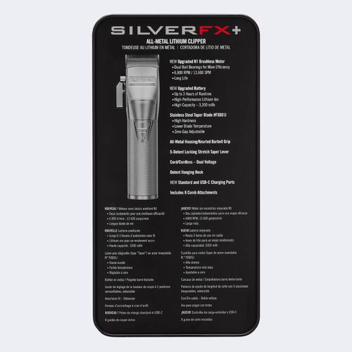 BabylissPro SilverFX+ Metal Lithium Clipper