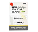 Feather Styling Razor Standard R-Type Blades (10 Pack)