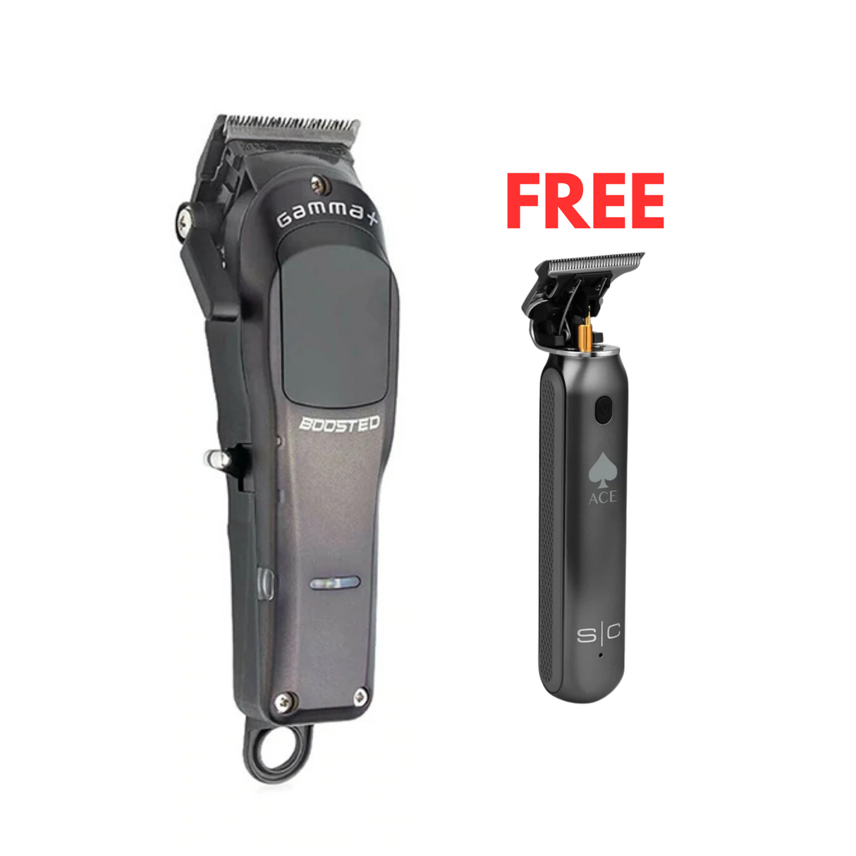 Gamma+ Boosted Super-Torque Modular Cordless Clipper + FREE S|C Ace Trimmer