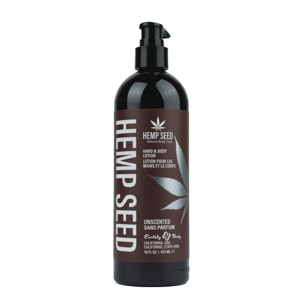 Earthly Body Hemp Seed Hand & Body Lotion Unscented 16OZ