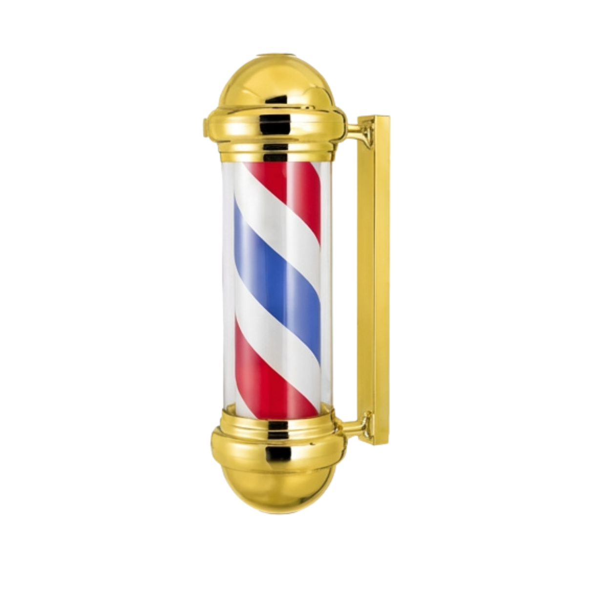 Levant Premium Barber Pole 02 -  Gold & Red/Blue 29"